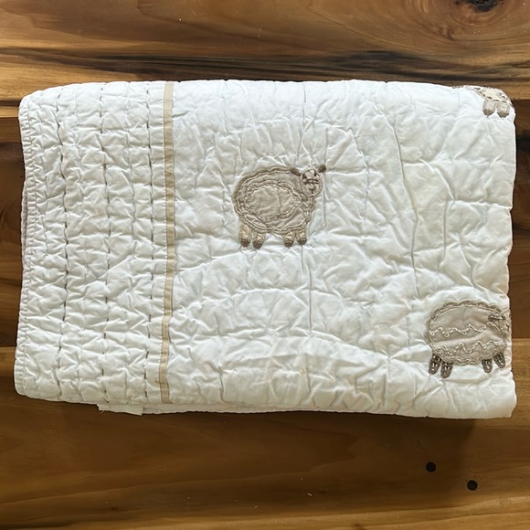 Vintage Pottery Barn Kids Sheep Quilt - Picture 1 of 14